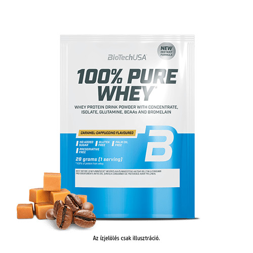BioTechUSA 100% Pure Whey tejsavó fehérjepor - 28 g - Bourbon Vanília