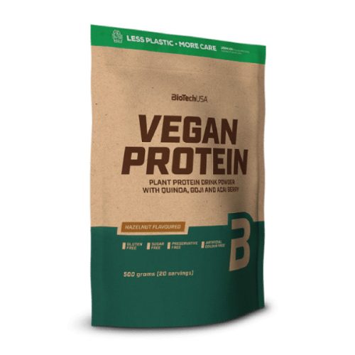 BioTechUSA Vegan Protein, fehérje vegánoknak - 500 g - Ízesítés nélküli