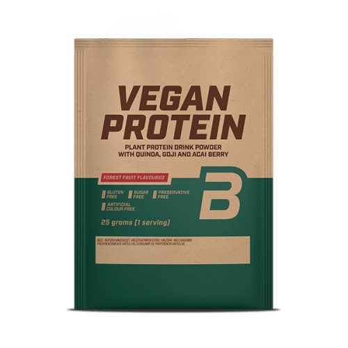 BioTechUSA Vegan Protein, fehérje vegánoknak - 25 g - Csokoládé-Fahéj