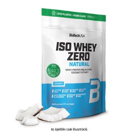   BioTechUSA Iso Whey Zero Natural tejsavófehérje izolátum alapú italpor - 1816 g - vanília-fahéj