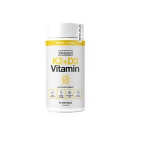   Pure Gold K2+D3 Vitamin csont- és immunrendszer védő kapszula - 60 caps