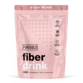   Pure Gold Fiber Drink -  ízesített fehérje és rost italpor 500g