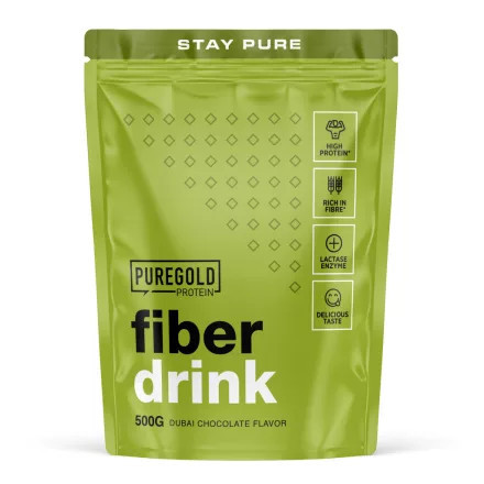 Pure Gold Fiber Drink -  ízesített fehérje és rost italpor 500g