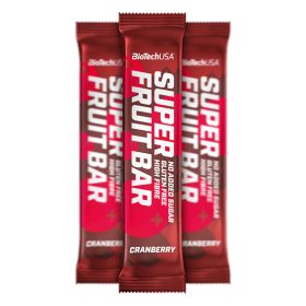   BioTechUSA Super Fruit Bar gyümölcsszelet kesudióval és mandulával - 30 g - Vörös áfonya
