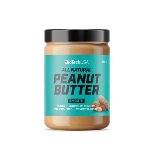 BioTechUSA Peanut Butter mogyoróvaj - 400 g - Smooth (krémes)