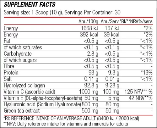 BLADE SPORT Blade Collagen Zero with Hyaluronic acid (300g) - eper