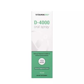   Vitamin360 D-vitamin Szájspray 4000 NE 15 ml - természetes borsmenta