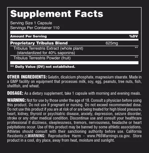 Universal Nutrition Tribulus Pro 110 Kapszula