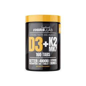 Hiro Labs vitamin D3 4000 IU + K2 MK7  - 160 tabletta