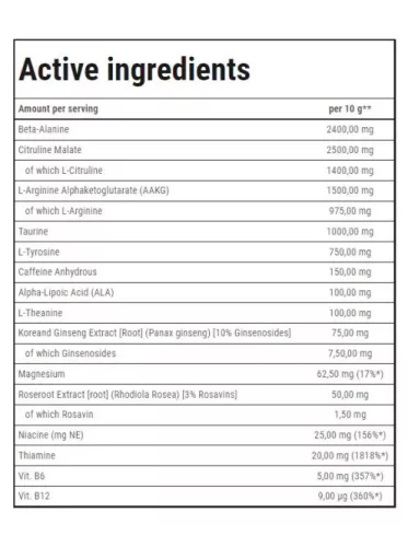 Trec Nutrition - Boogieman 300g - Edzés előtti formula 
