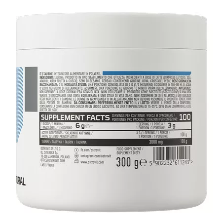 OstroVit Taurine 300 g - natúr
