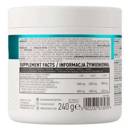 OstroVit CLA 1000 mg 180 kapszula