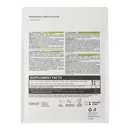 OstroVit Creatine monohydrate  500 g - zöldalma     