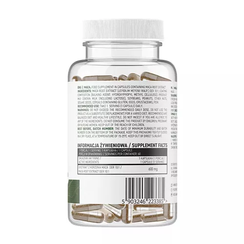 OstroVit Maca gyökér kivonat 600mg - 60 Vege kapszula 