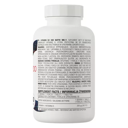 OstroVit Vitamin K2 200 Natto MK-7 tabletta - 90 darab