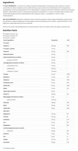 OstroVit VITA&MINERALS Sport 60 kapszula 