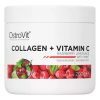 OstroVit Collagen + Vitamin C 200 g - málnás limonádé mentával
