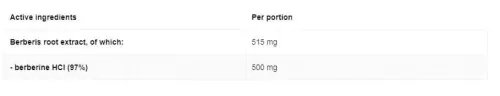 OstroVit Berberine HCl 97%    90 kapszula