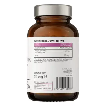 OstroVit Pharma PRO-60 BIOTIC LactoSpore 60 kapszula 