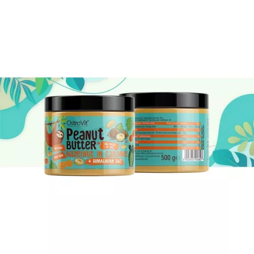 OstroVit Peanut Butter + Hazelnut in caramel + Hymalayan Salt 500 g