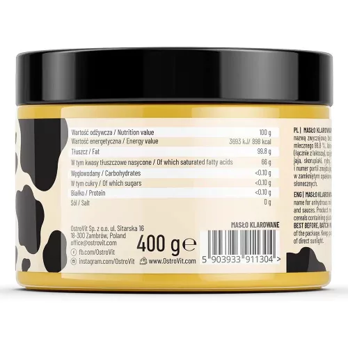 OstroVit Tisztított vaj 400 g (tejszerű)