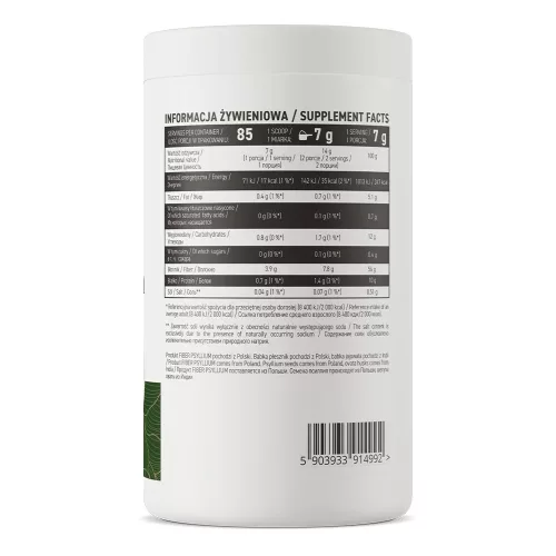Ostrovit Fiber Psyllium VEGE (útifű maghéj)  - 600 g 
