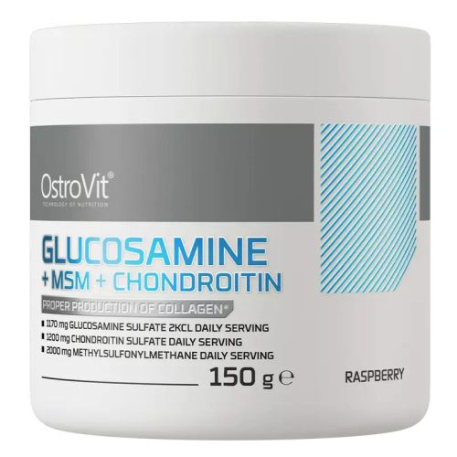OstroVit Glükozamin + MSM + Kondroitin - 150 g - málna