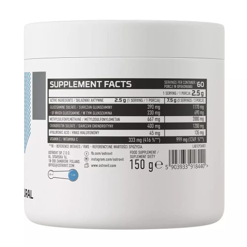 OstroVit Glukozamin + MSM + Kondroitin - 150 g