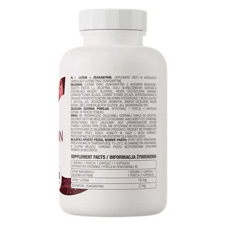 OstroVit Lutein + Zeaxanthin - 60 kapszula