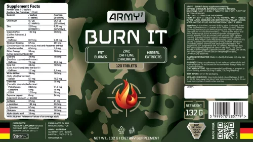 Army1 Burn It 120 tabletta