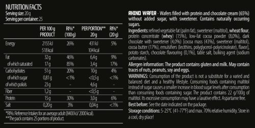 ALLSPORTS LABS Rhino Protein Nápolyi (500 gr)