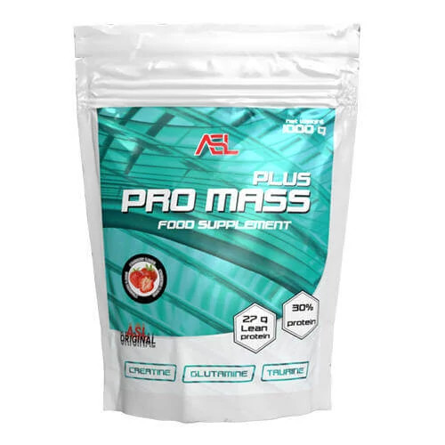 ALLSPORTS LABS Pro Mass Plus 1000g/4000g - banán, 1000g 
