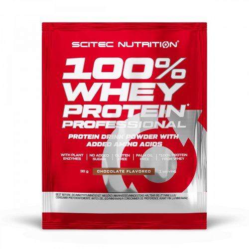 Scitec Nutrition 100% Whey Protein Professional (30 gr.) - vanília-erdeigyümölcs