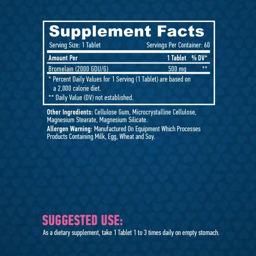 Haya Labs – Bromelain 500mg / 60 Caps