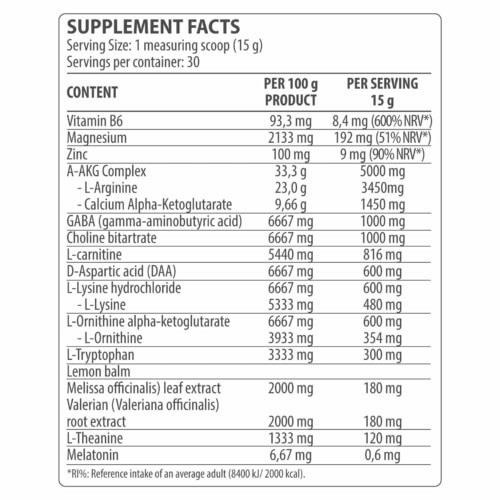 Dorian Yates - SLEEP&RELAX - WATERMELON - 450g