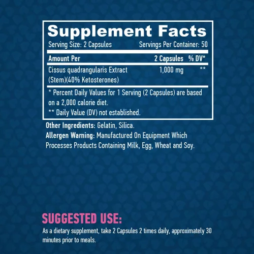 Haya Labs – Cissus 500mg 100 Caps