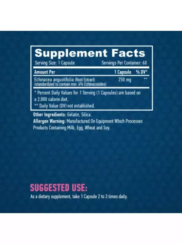 Haya Labs Echinacea 250 mg - 60 kapszula