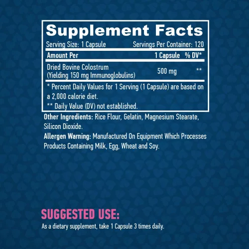 Haya Labs – Colostrum 500mg / 120 Caps