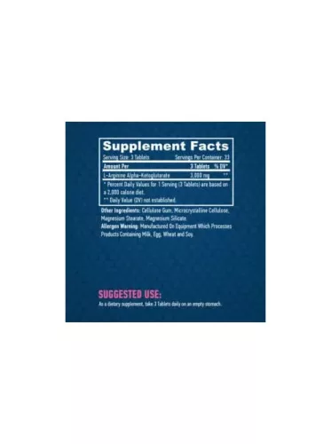 HAYA LABS - Arginine AKG 1000mg. / 100 tabs