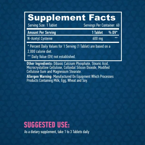 Haya Labs - N-Acetyl L-Cysteine 60 Tabs