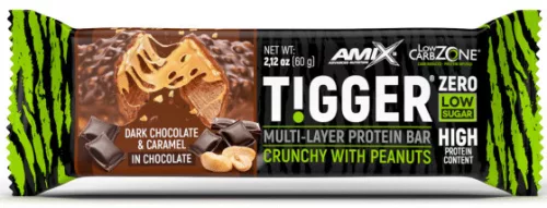AMIX Nutrition TIGGER Zero bar 60g - Dark Chocolate & Caramel