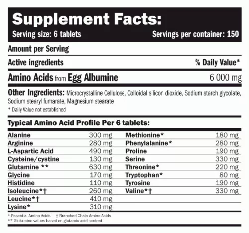 Amix Nutrition - Egg Amino 6000   120 tabletta