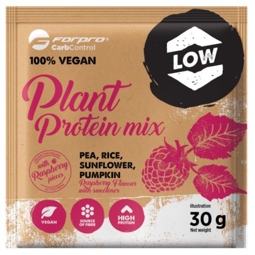 FORPRO 100% Vegan Plant Protein Mix 30g - málna