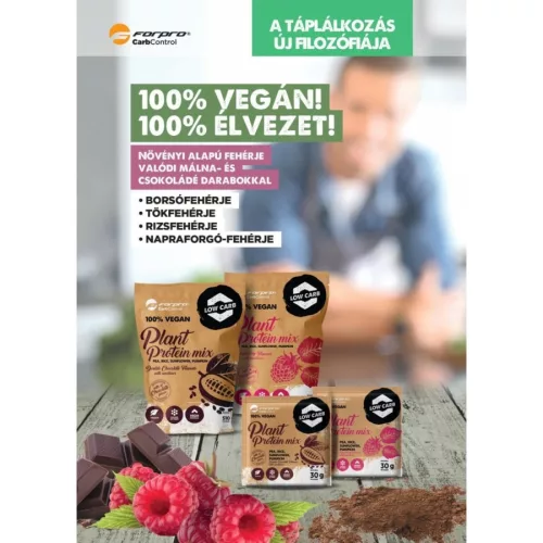 FORPRO 100% Vegan Plant Protein Mix 30g - málna