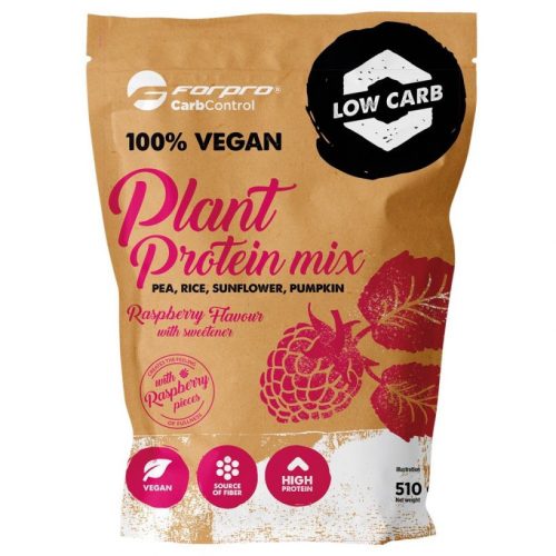 Forpro 100% vegan plant protein mix - dupla csokoládé 510g