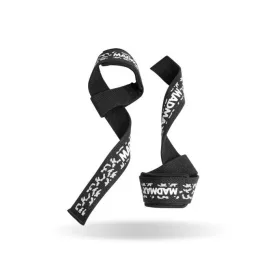 MadMax Camo Straps felhúzó heveder - Fekete-Fehér