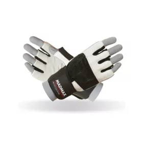 MADMAX Professional White csuklószorítós kesztyû - S