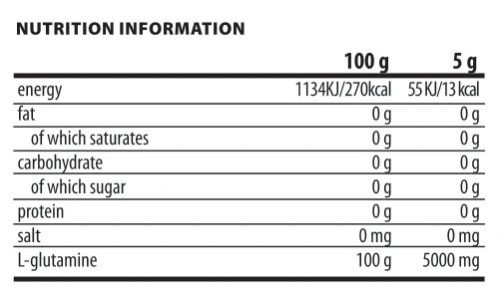 Power Track L-glutamine 500 g  - natúr