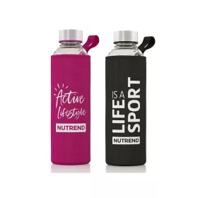 Nutrend Glass Bottle üveg kulacs - 500 ml - Pink