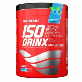 Nutrend Isodrinx 420g with caffein blue raspberry